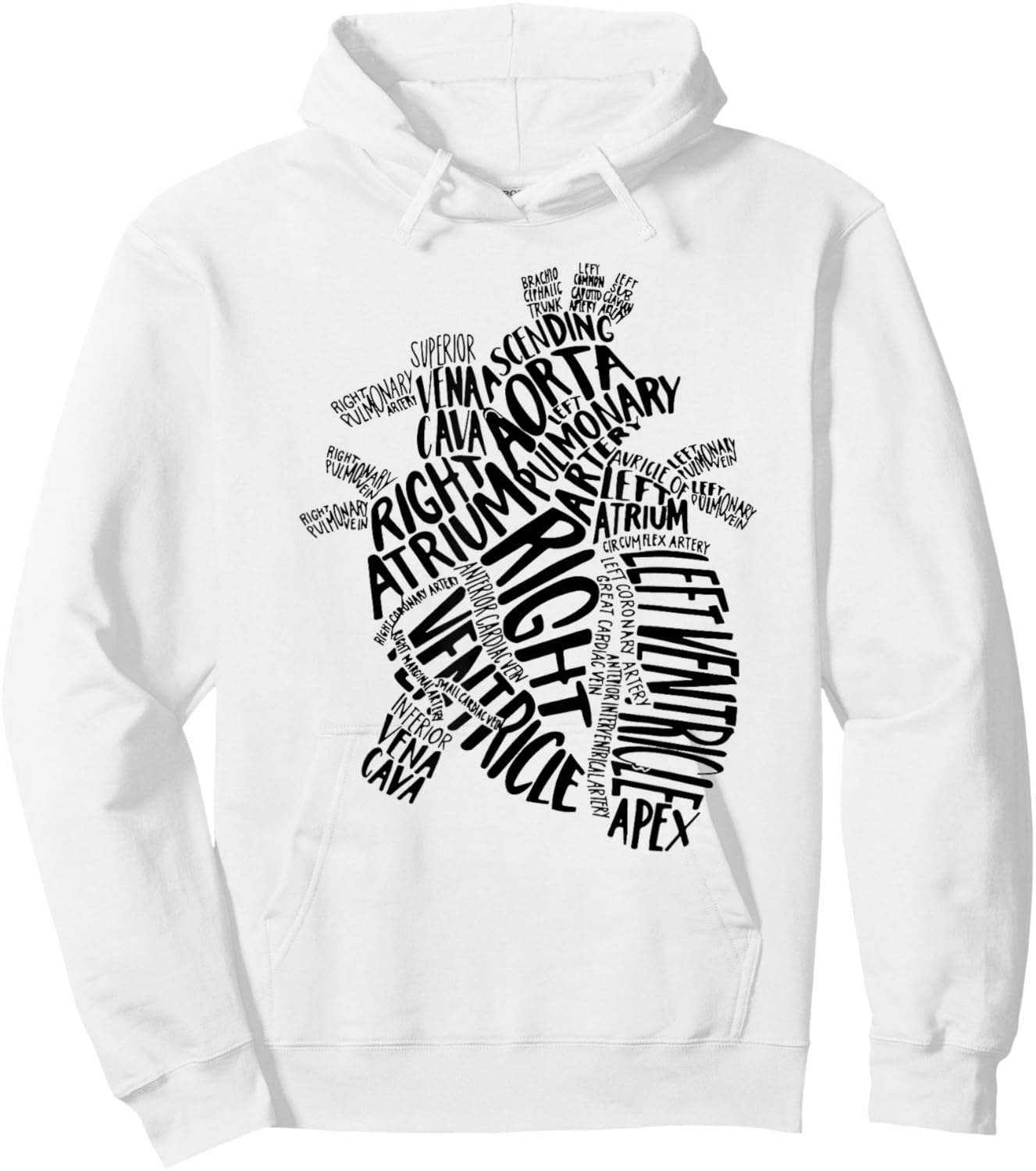 CVICU Cardiac Nurse RN Anatomical Heart Nursing ICU EMT PACU Hoodie - Hoodie | White