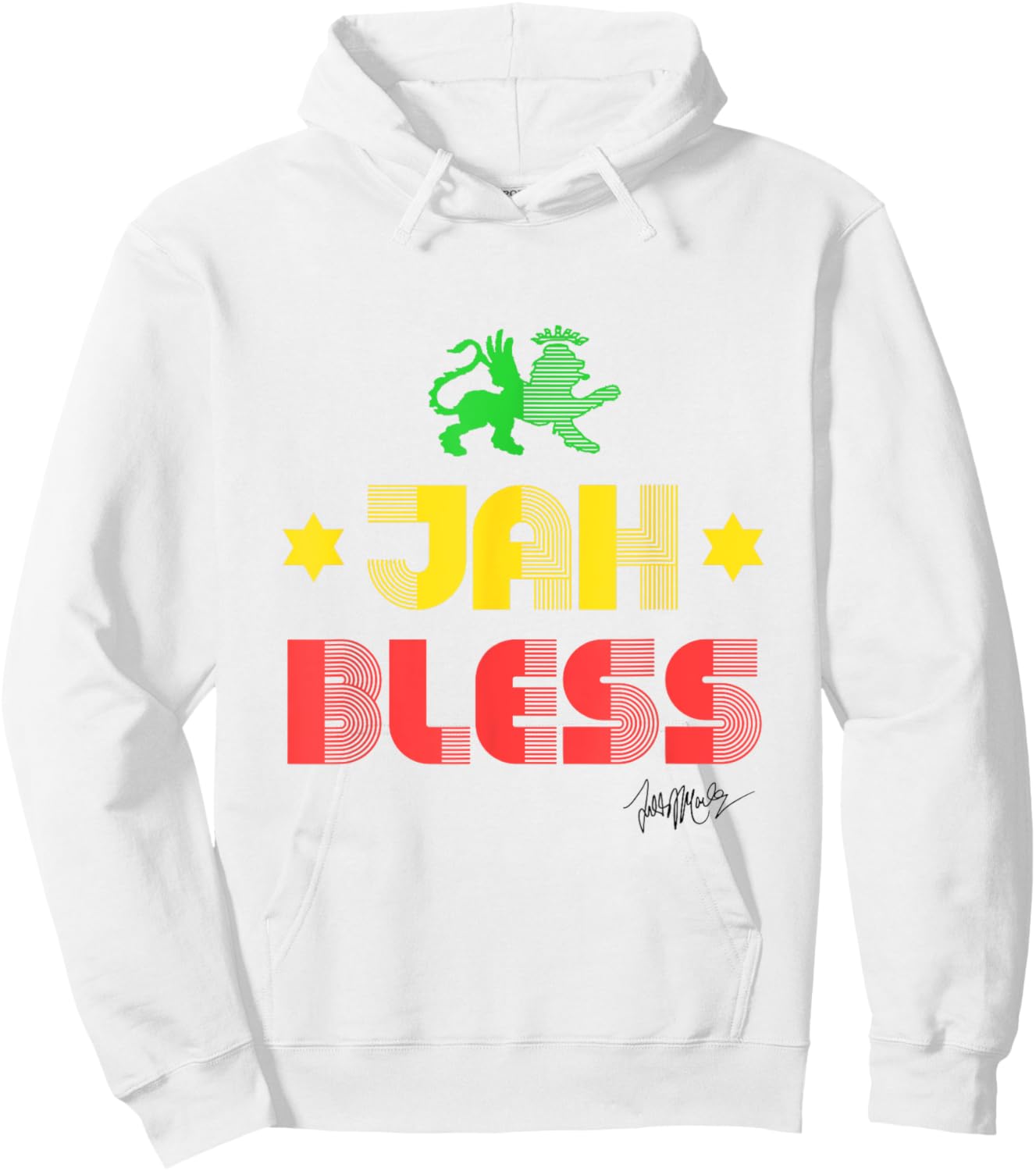 Ziggy Marley - Official Merchandise - Jah Bless Hoodie - Hoodie | White