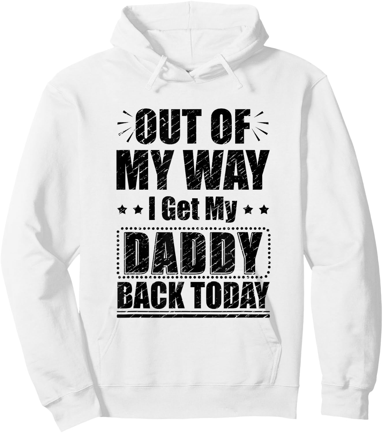 Homecoming Deployment Dad Welcome Back Home for Daddy Kids Hoodie - Hoodie | White