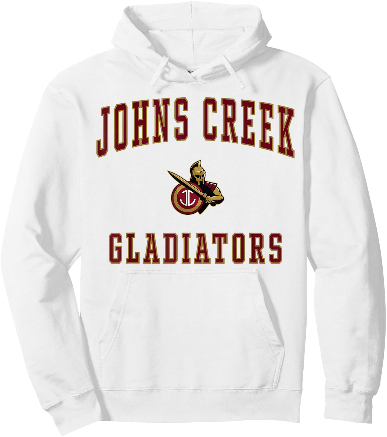 Johns Creek High School Gladiators Hoodie - Hoodie | White