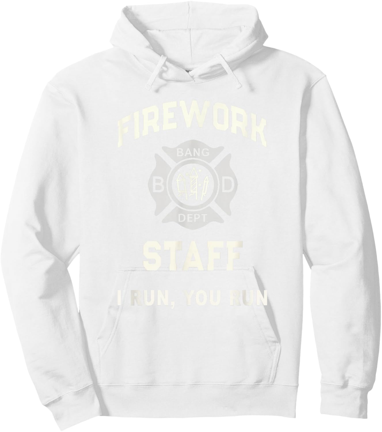 Patriotic FIREWORK STAFF Safety Director July 4th Pyro Pro Hoodie - Hoodie | White