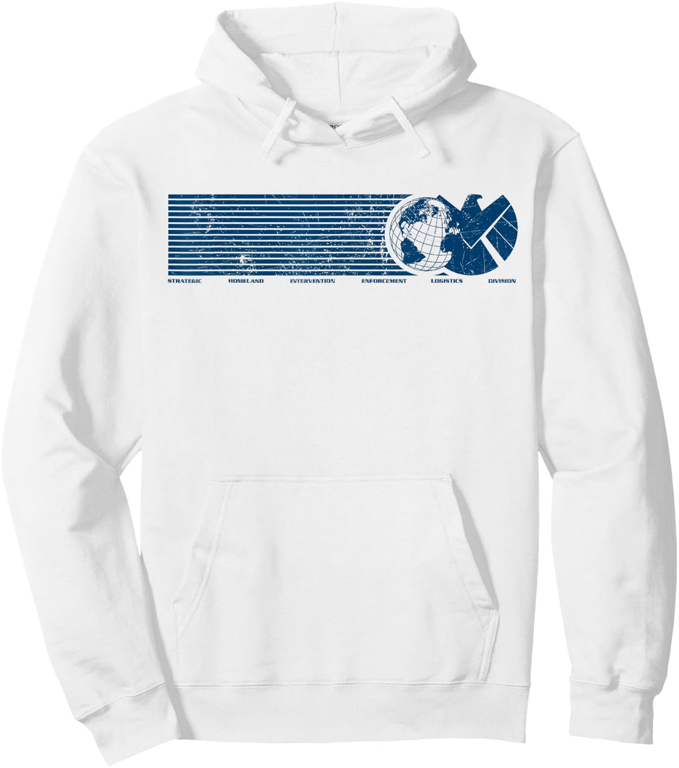 Marvel Agents of S.H.I.E.L.D. Eagle Globe Logo Hoodie - Hoodie | White