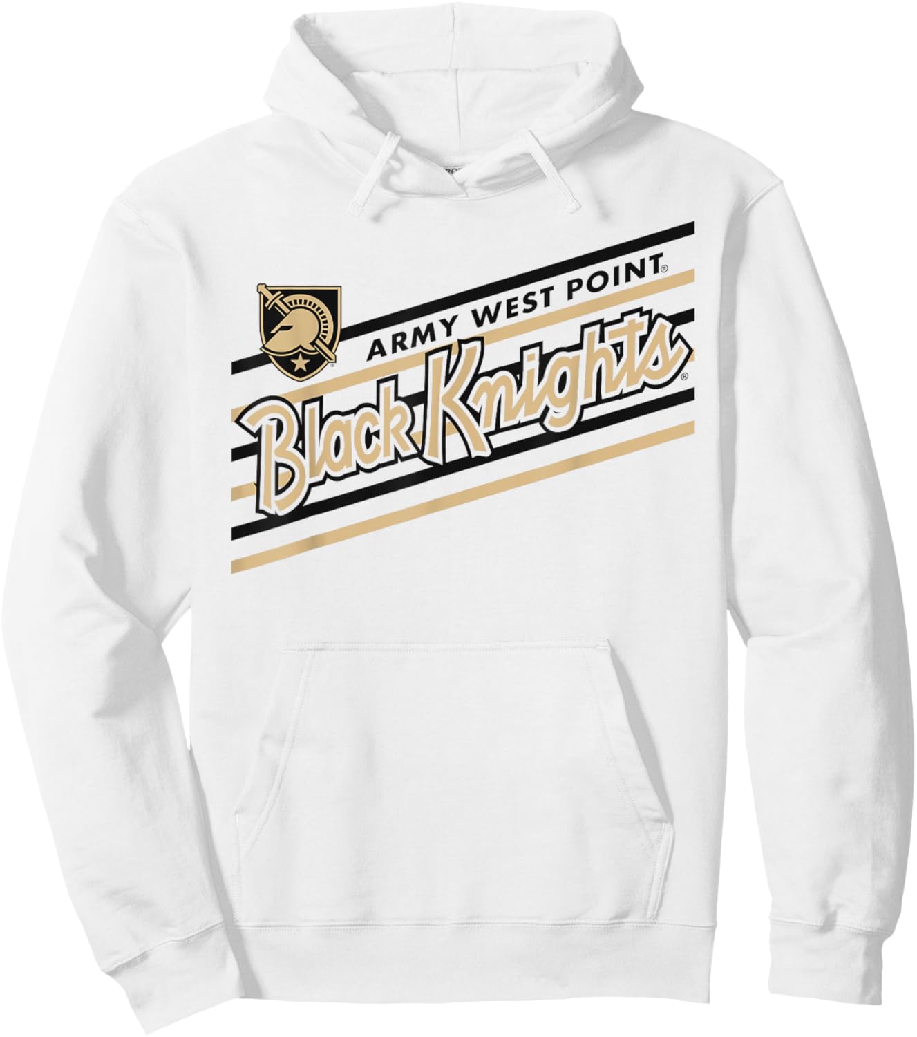 Army Black Knights Retro Performer White Officially Licensed Hoodie - Hoodie | White