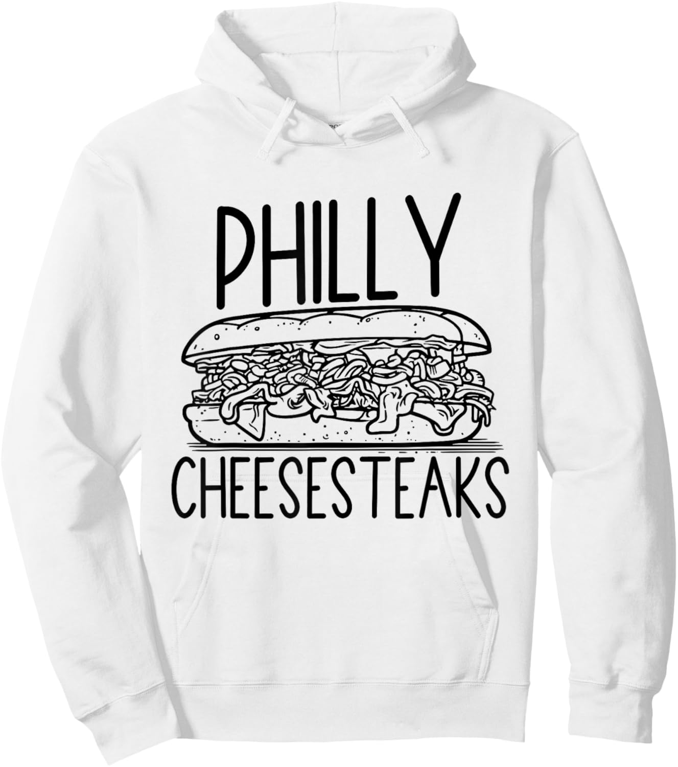 Vintage Cheesesteak Lover Gifts for Philadelphia Apparel Hoodie - Hoodie | White