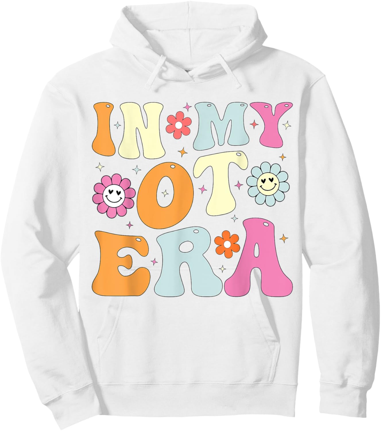 In My OT Era Groovy Occupational Therapy OT Hoodie - Hoodie | White
