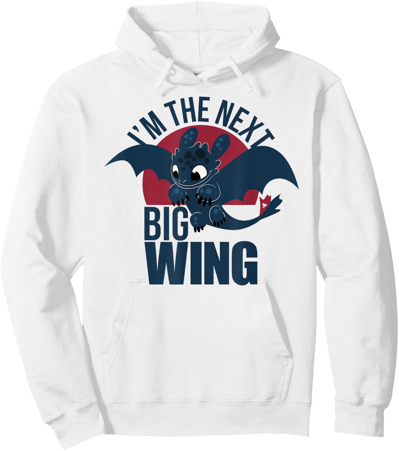 How to Train Your Dragon 3 Hidden World Big Wing Hoodie - Hoodie | White