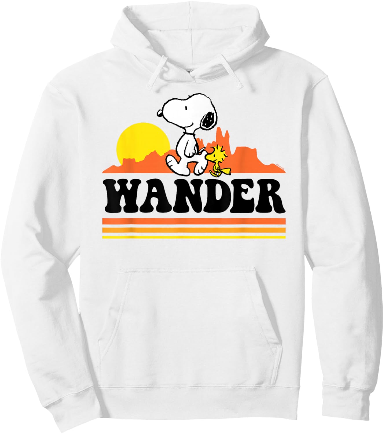Peanuts - Snoopy Woodstock Wander Hoodie - Hoodie | White