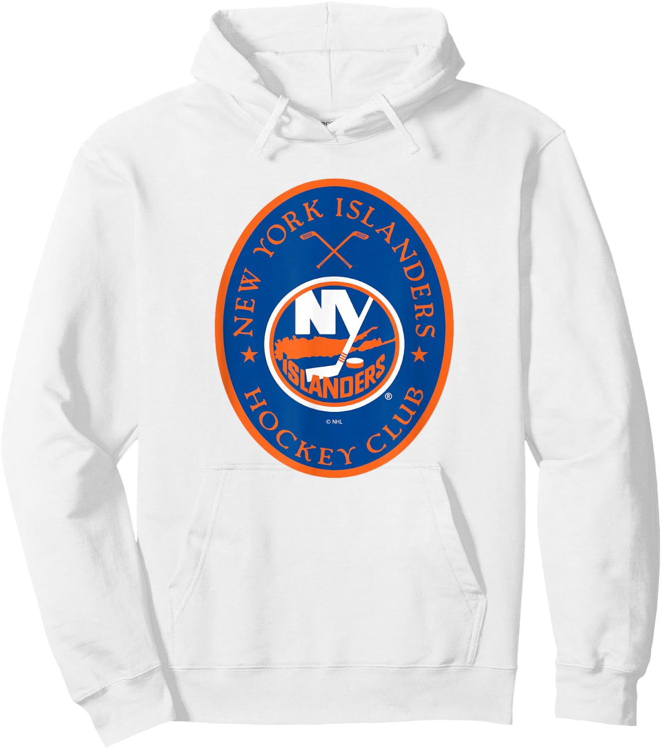 New York Islanders Iconic Officially Licensed Hoodie - Hoodie | White
