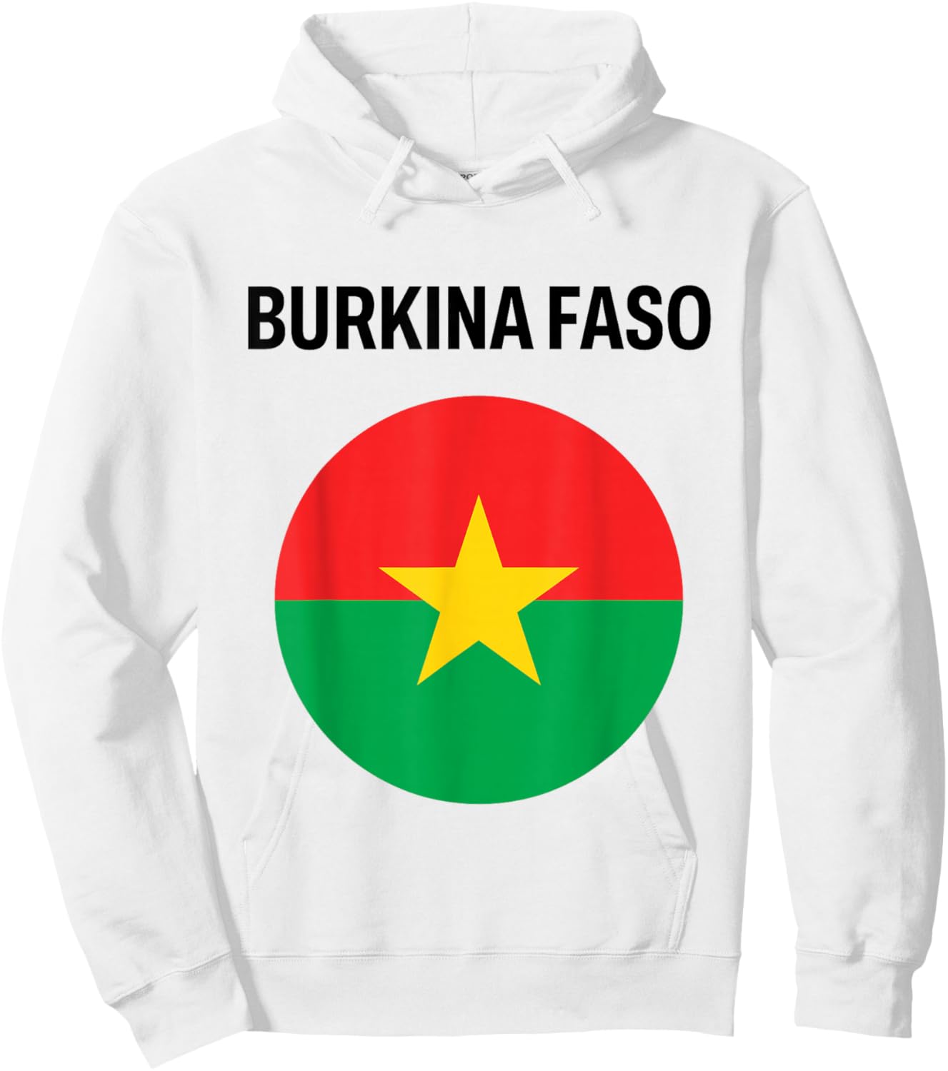 Burkina Faso Flag Modern Hoodie - Hoodie | White