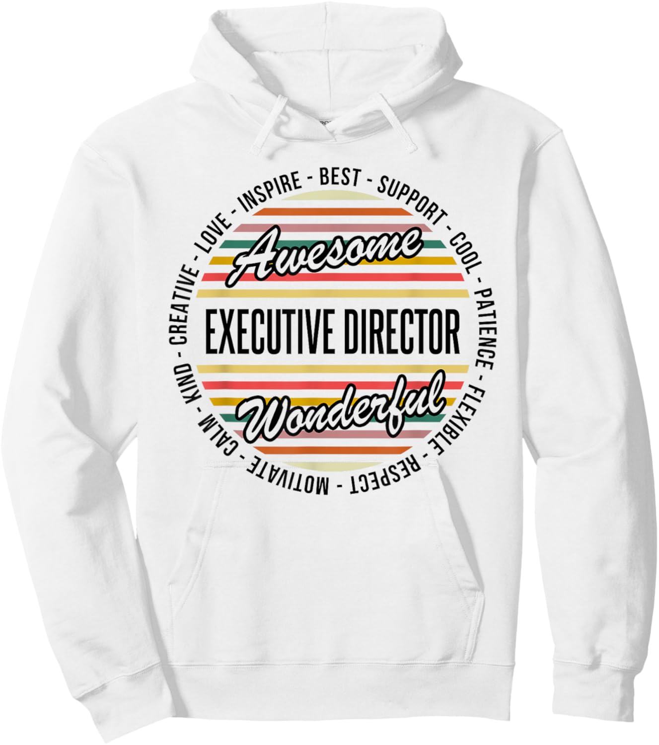 Executive Director Funny Appreciation Hoodie - Hoodie | White
