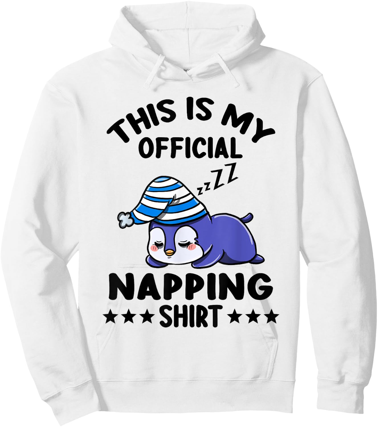 This Is My Official Napping Shirt Penguin Lover Gift Hoodie - Hoodie | White