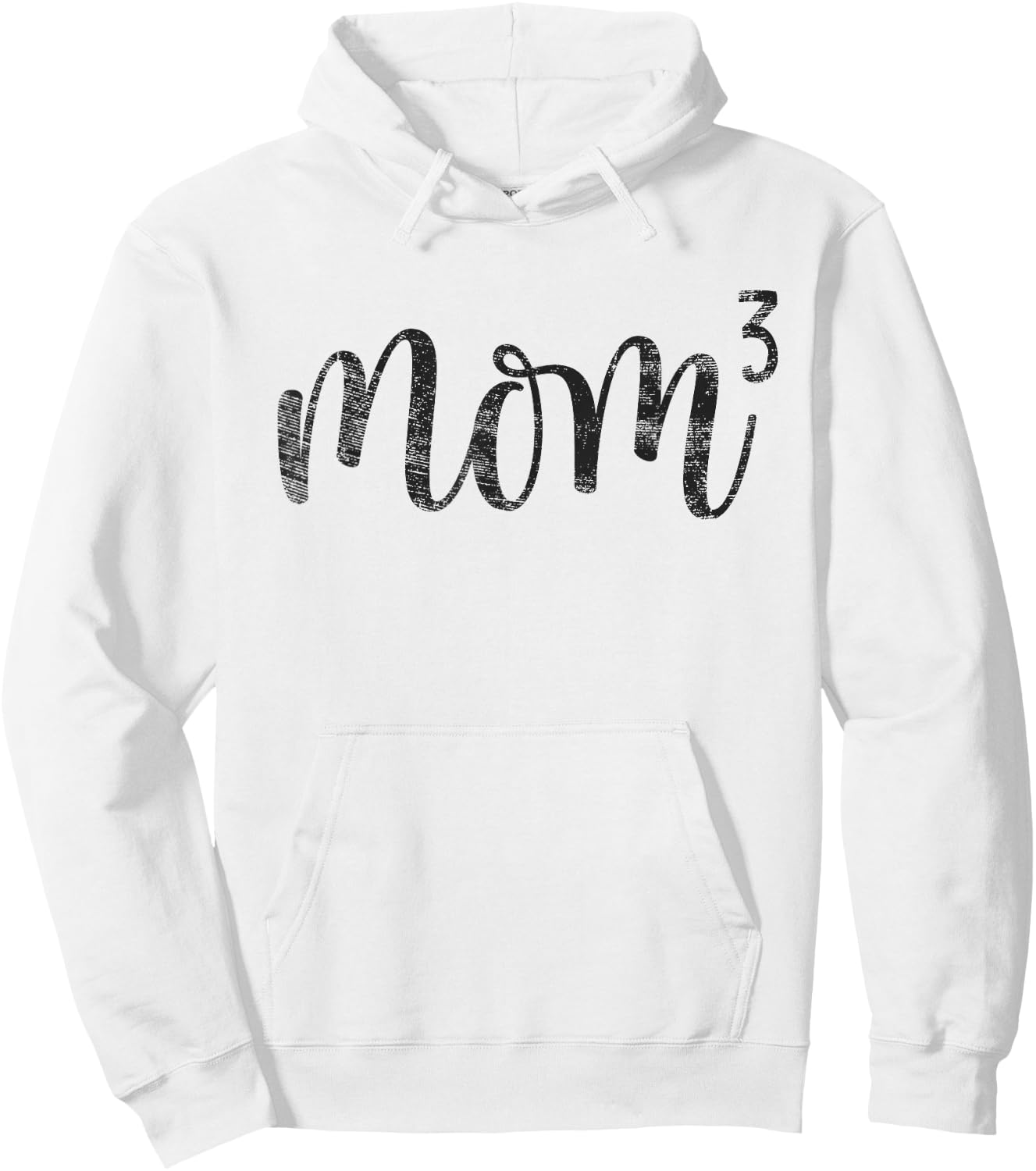 Mom3 Mom Cubed Mother of Three Mama of 3 Gifts Mothers Day Hoodie - Hoodie | White