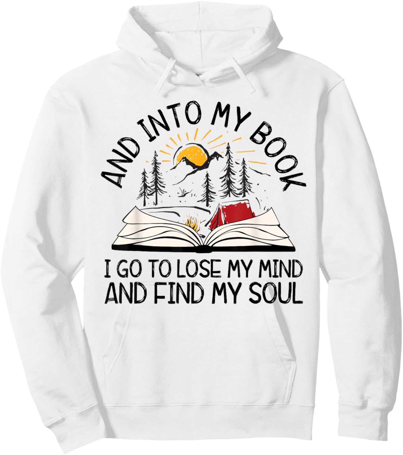 AYzV Into My Book I Go To Lose My Mind Find My Soul Booker Hoodie - Hoodie | White