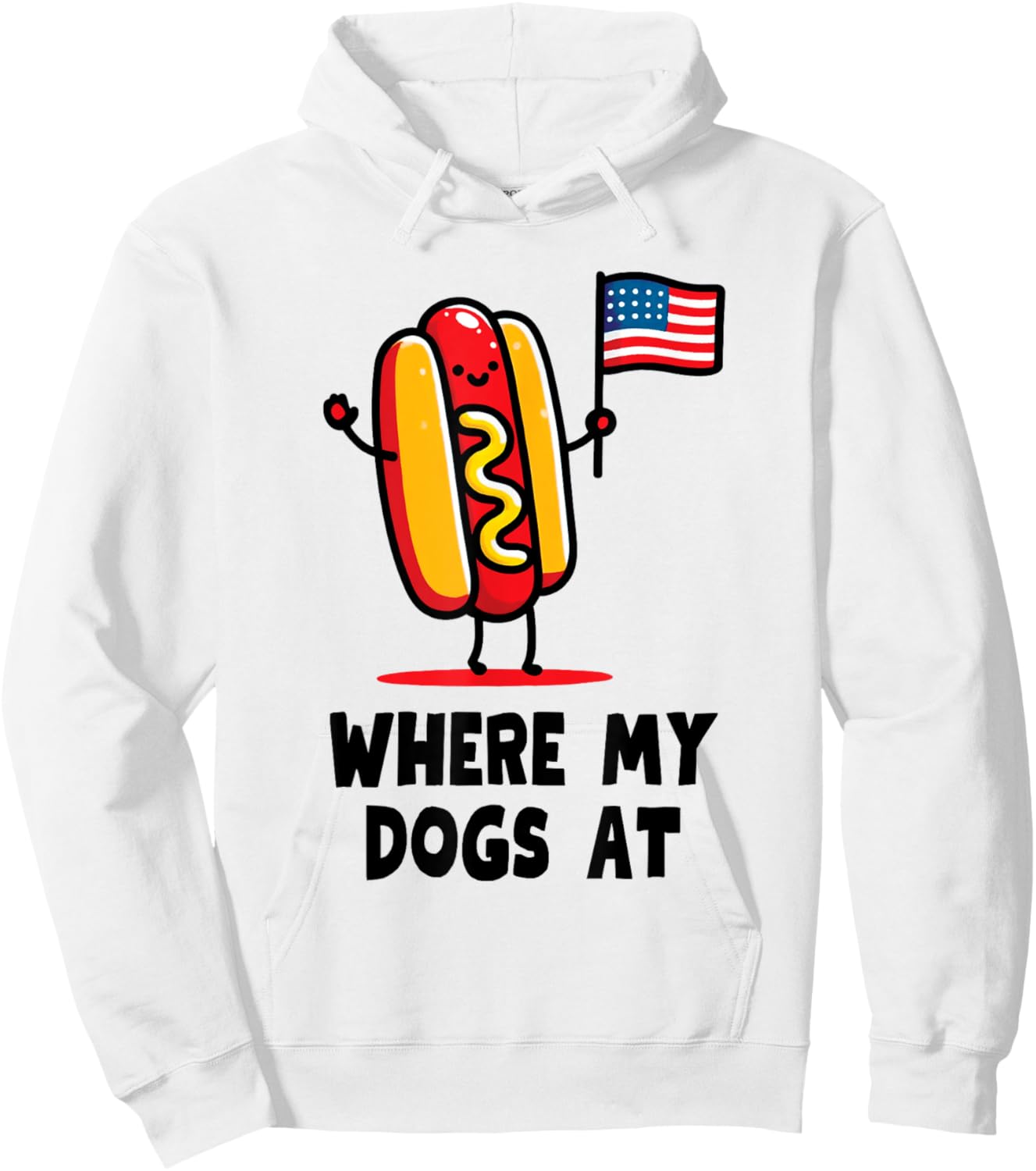 Where My Dogs At Hoodie - Hoodie | White