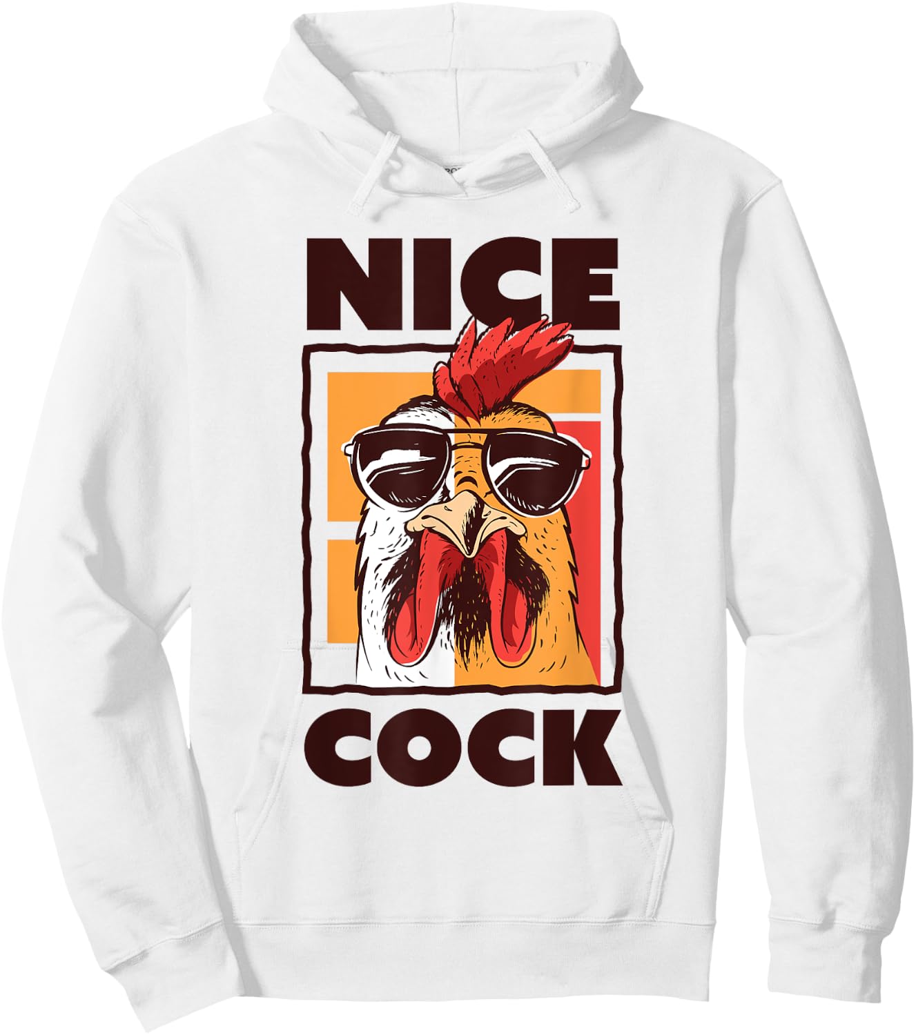 Nice Cock Farming Bird watching Gift Hoodie - Hoodie | White
