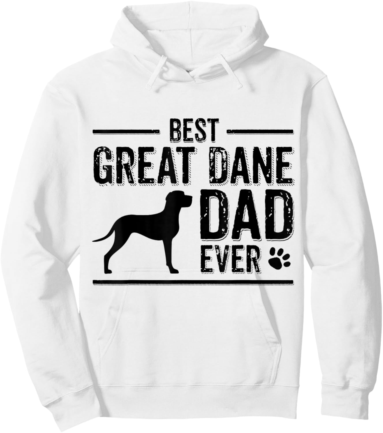 Best Great Dane Dad Hoodie - Hoodie | White