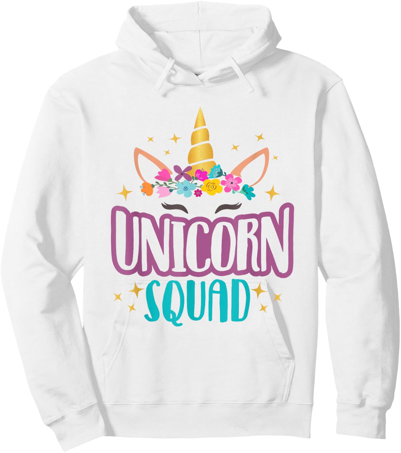 Unicorn Squad Unicorns Girls Birthday Party Matching Gift Hoodie - Hoodie | White