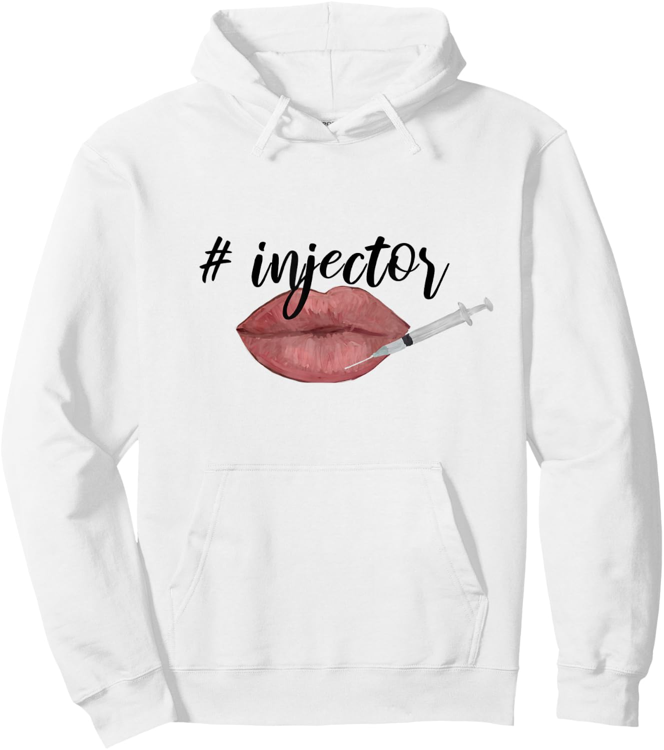 Nurse injector lip filler injections cosmetics Hoodie - Hoodie | White