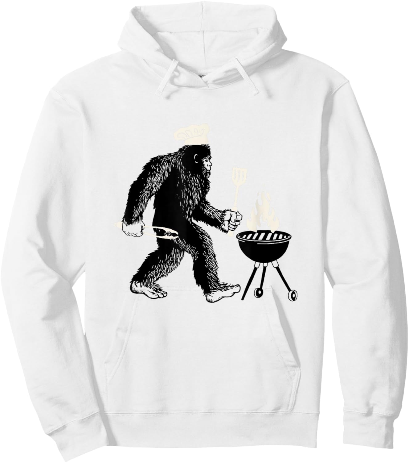 Bigfoot Grill Hoodie - Hoodie | White