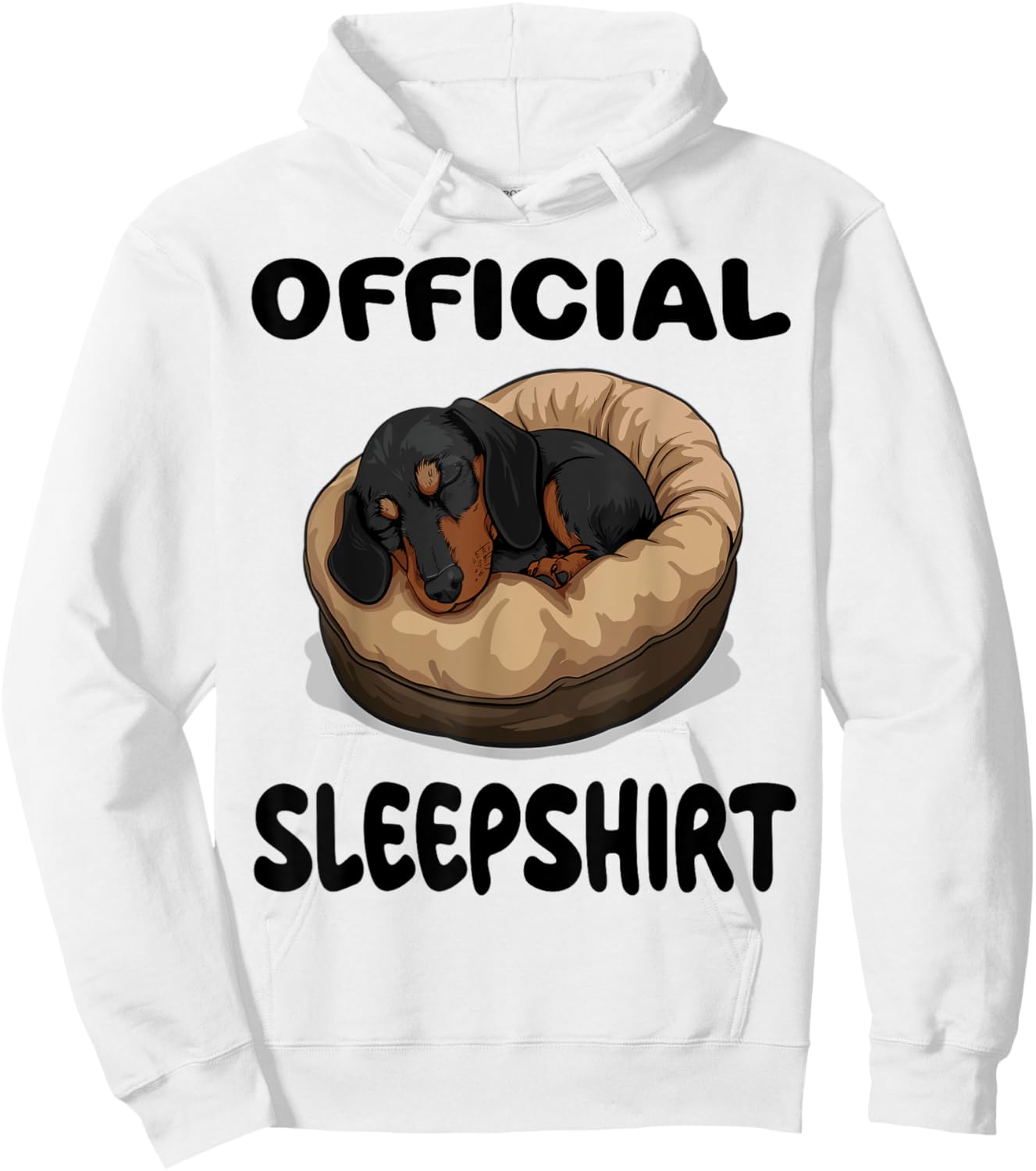 Dachshund Doxie Dog Official Sleepshirt Pajamas Nightgown Hoodie - Hoodie | White