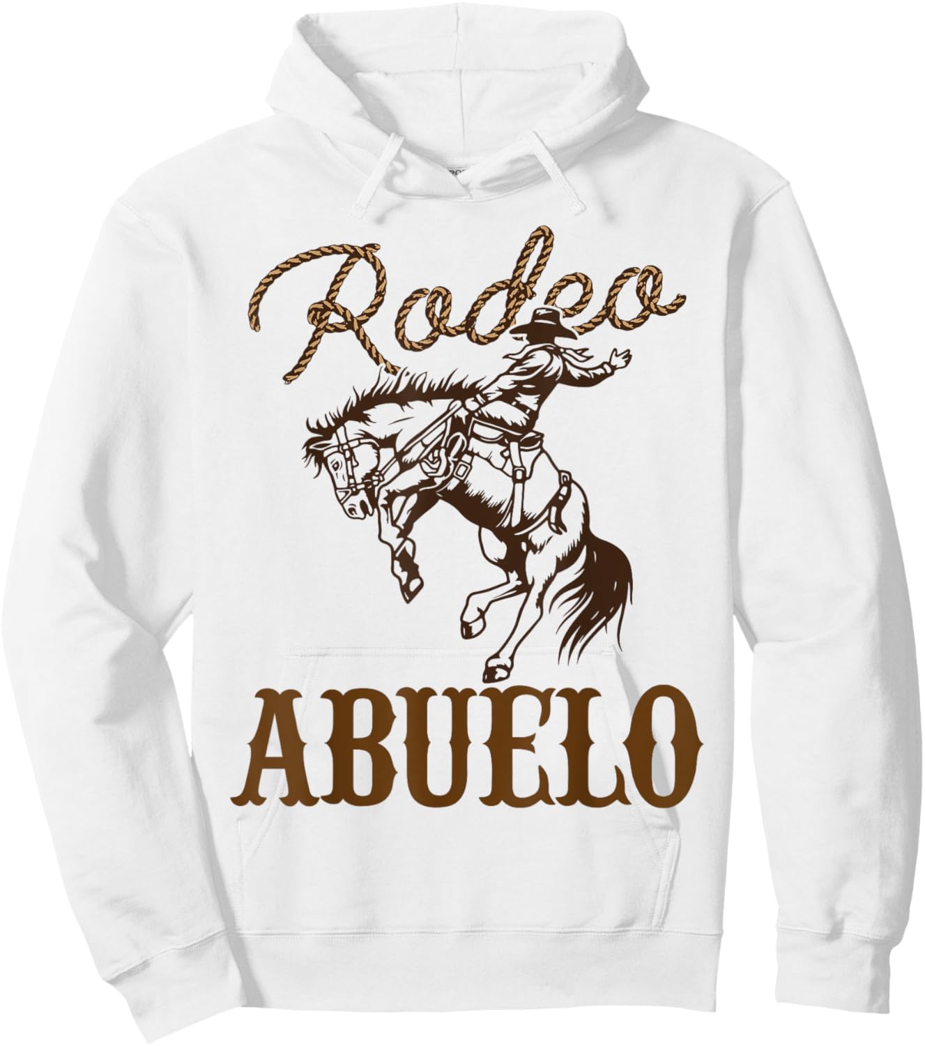 Abuelo Birthday Cowboy Cowgirl Western Rodeo Grandpa Party Hoodie - Hoodie | White