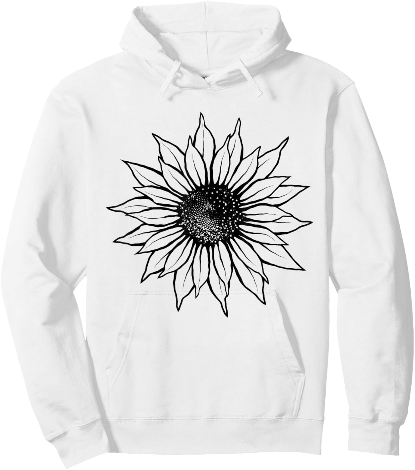 Sunflower Shirt Women Men Cute Floral Graphic Casual Summer Hoodie - Hoodie | White
