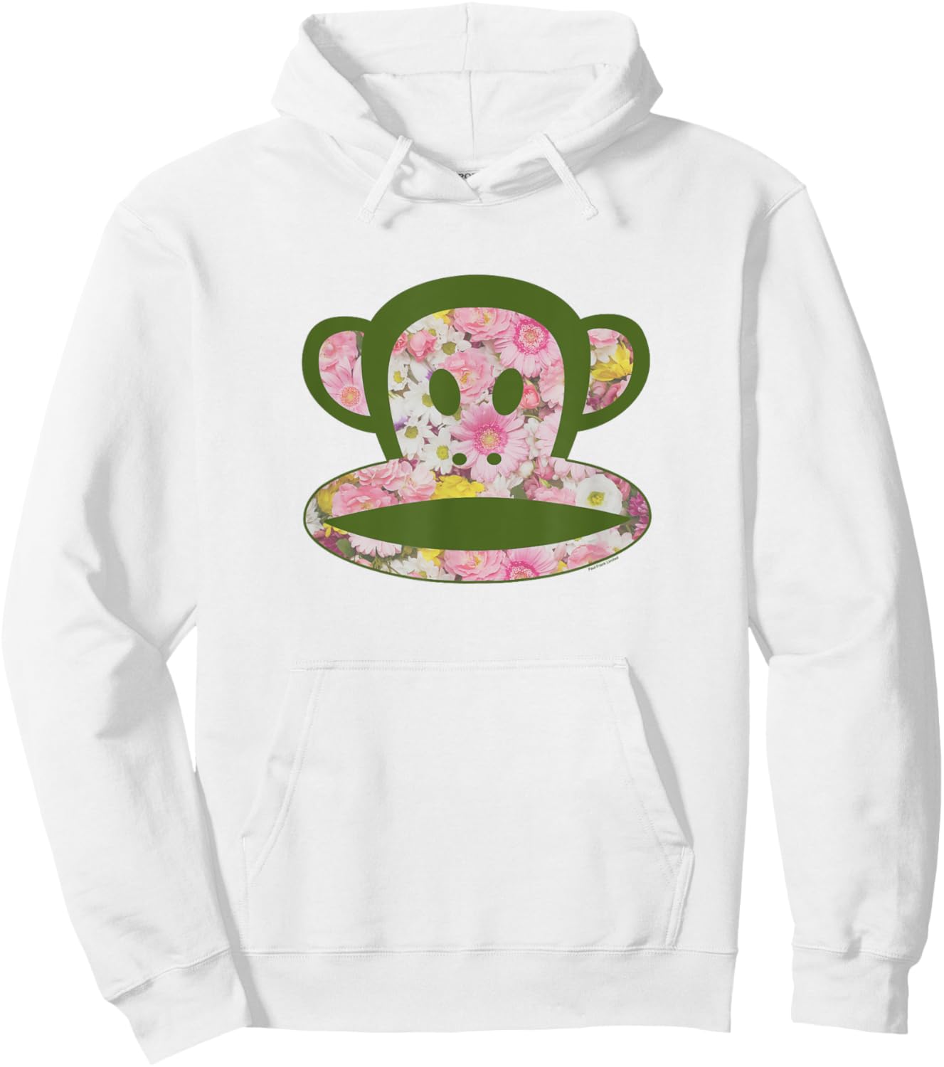 Paul Frank Julius The Monkey Groovy Floral Spring Logo Hoodie - Hoodie | White