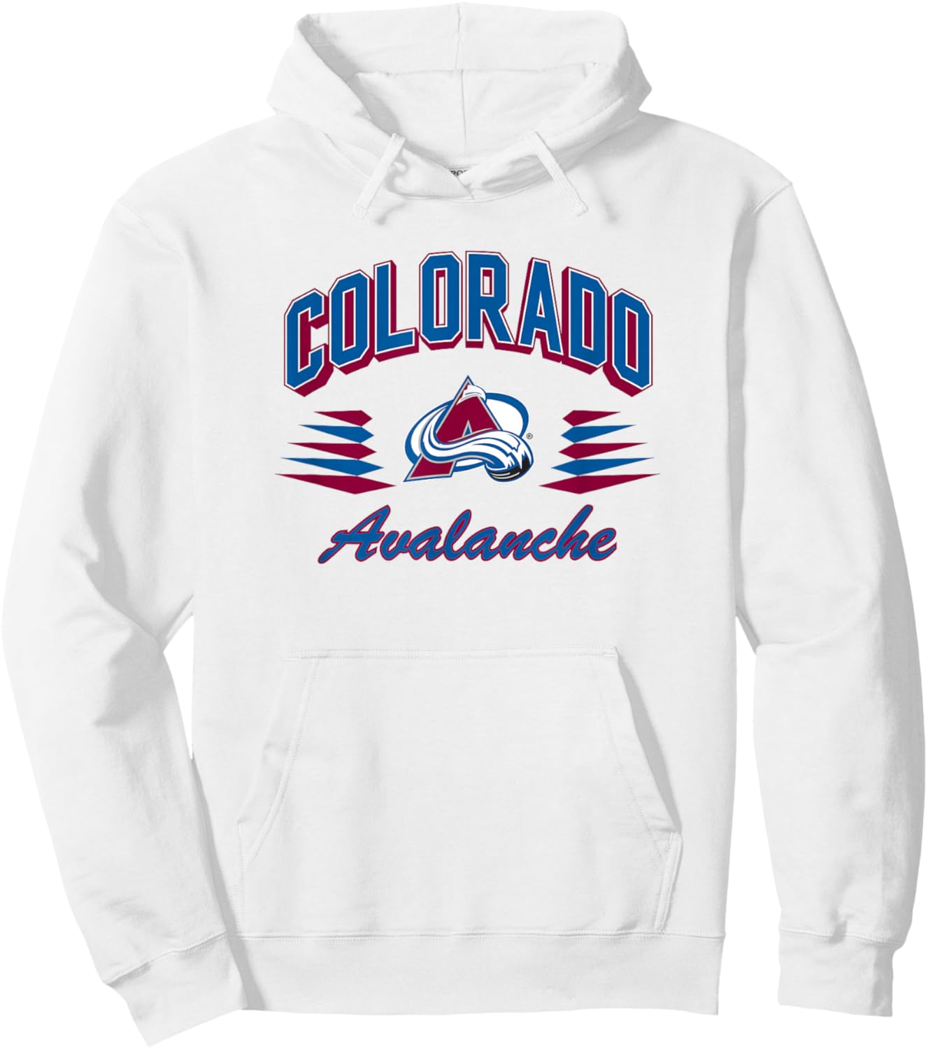 Colorado Avalanche Retro Diamond Gray Officially Licensed Hoodie - Hoodie | White