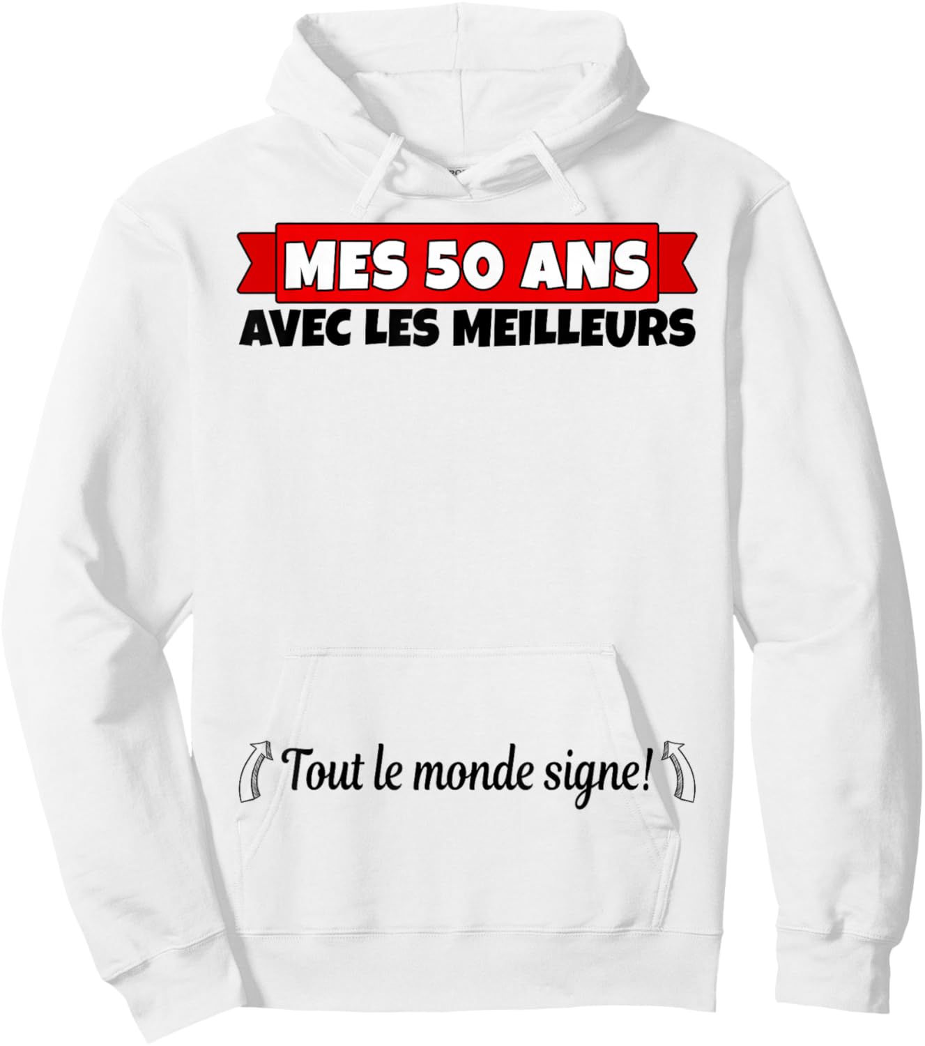 50 Years to Sign 50 Years Anniversary Man Woman Anniv 50 Hoodie - Hoodie | White