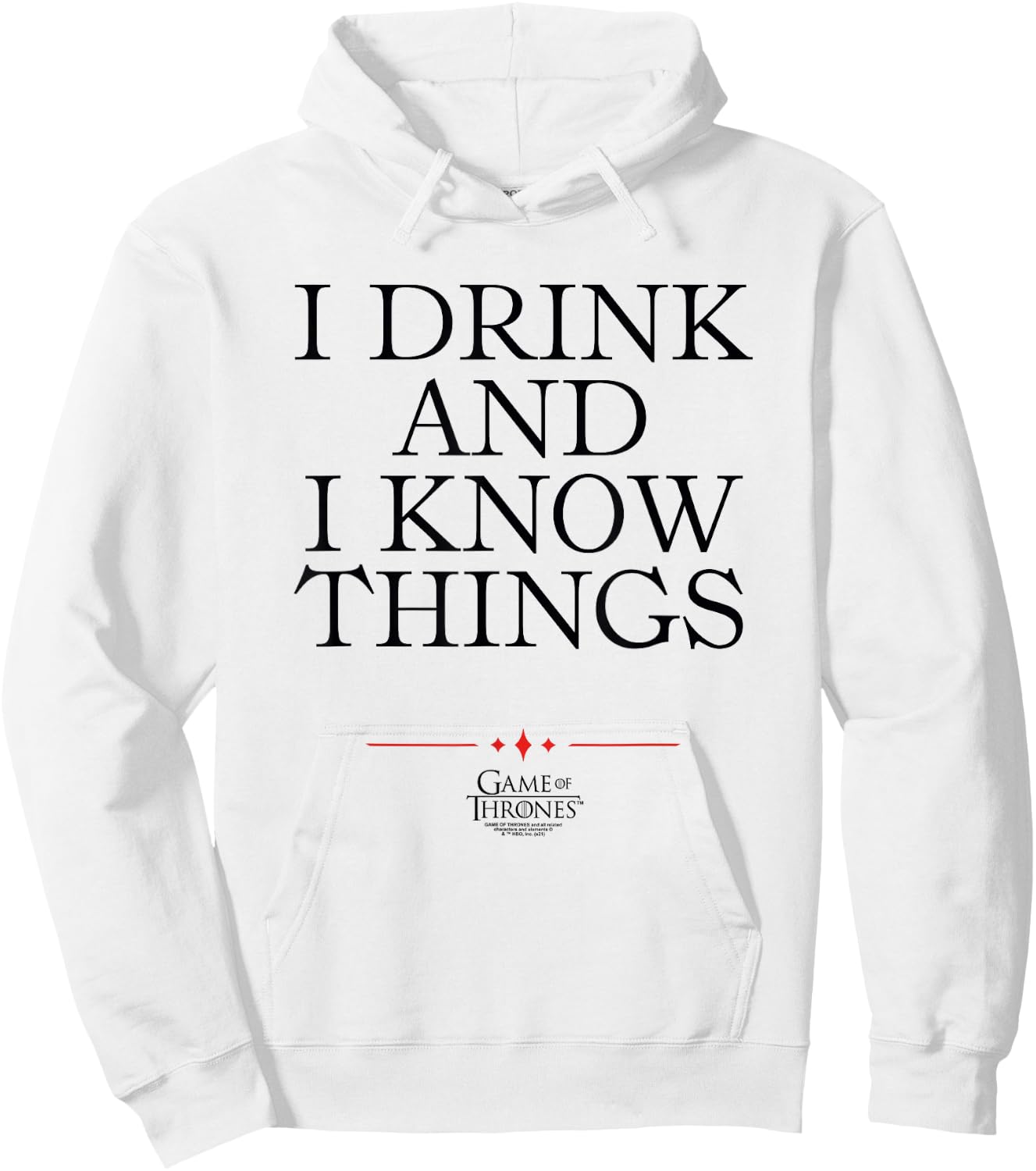 Game of Thrones I Drink Hoodie - Hoodie | White