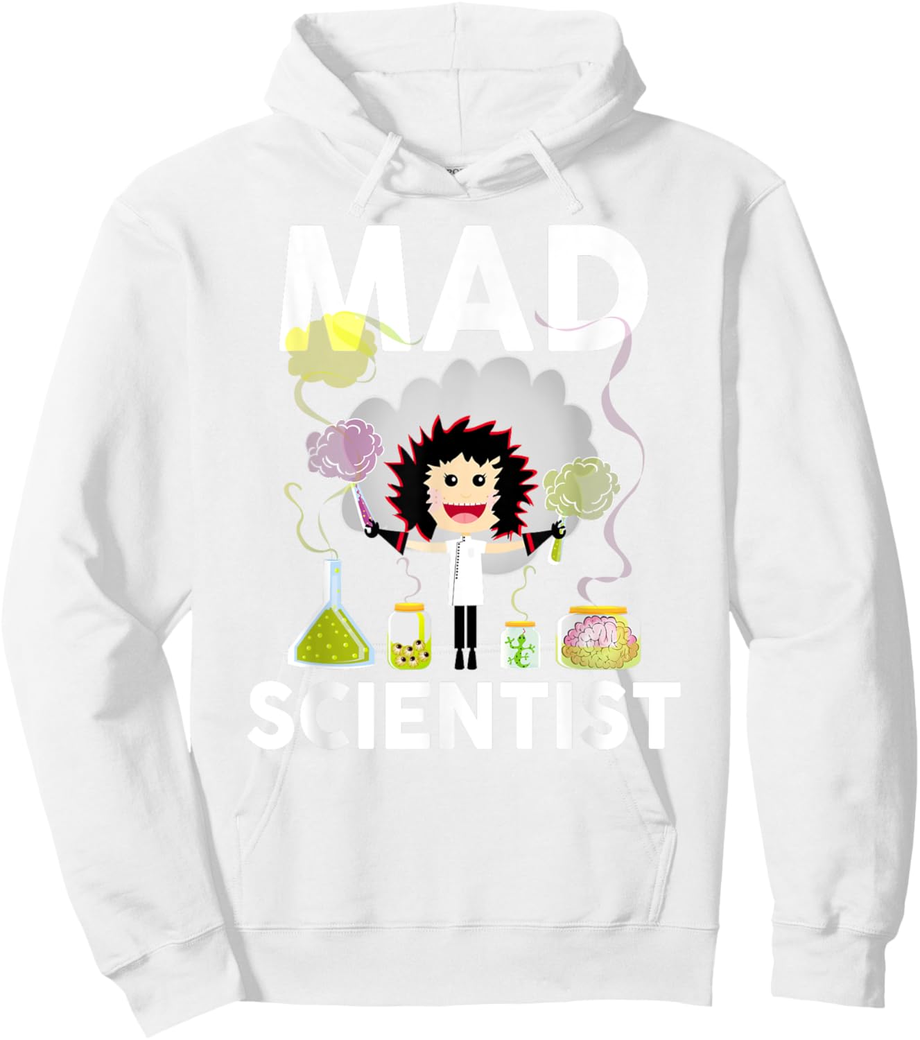 Mad Scientist Shirt Kids Boys Youth Adult Funny Science Hoodie - Hoodie | White