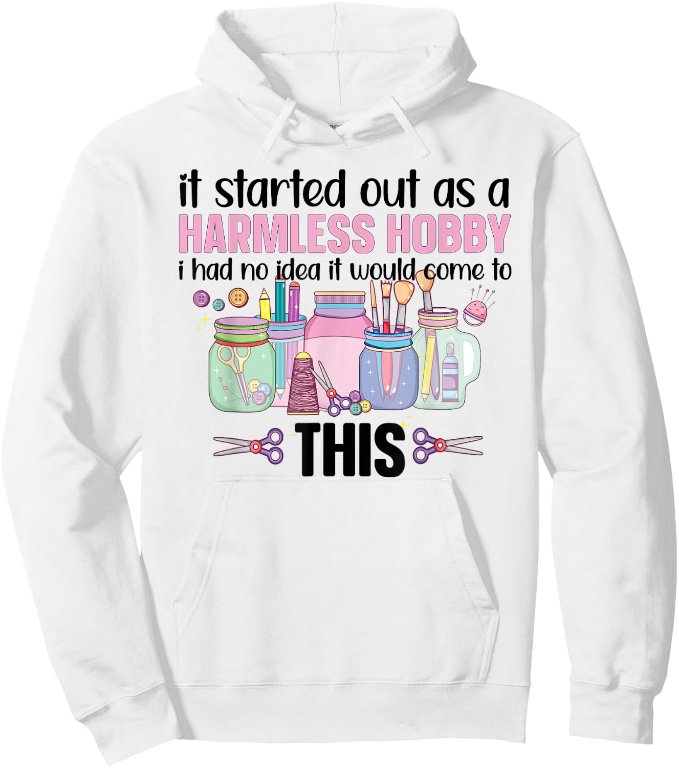 Funny Crafting Crafter Craft Hoodie - Hoodie | White