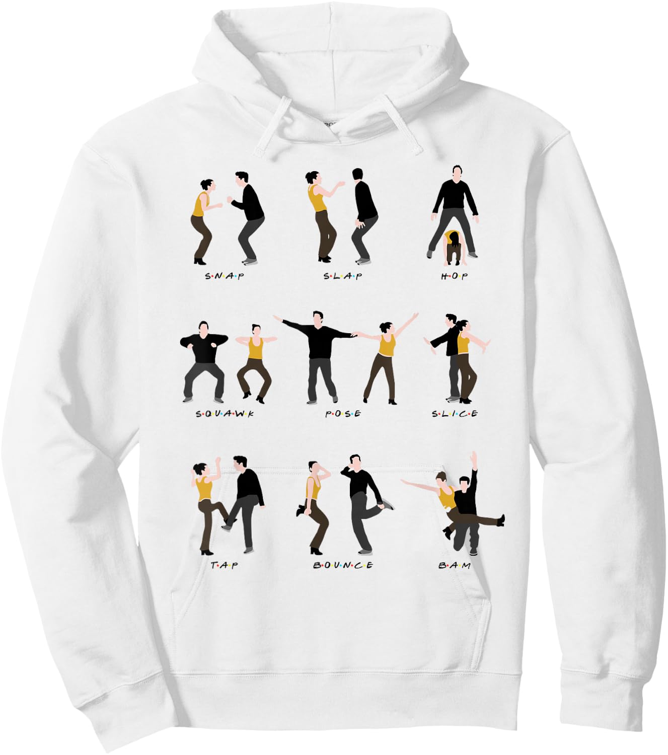 The routine with friends Hoodie - Hoodie | White