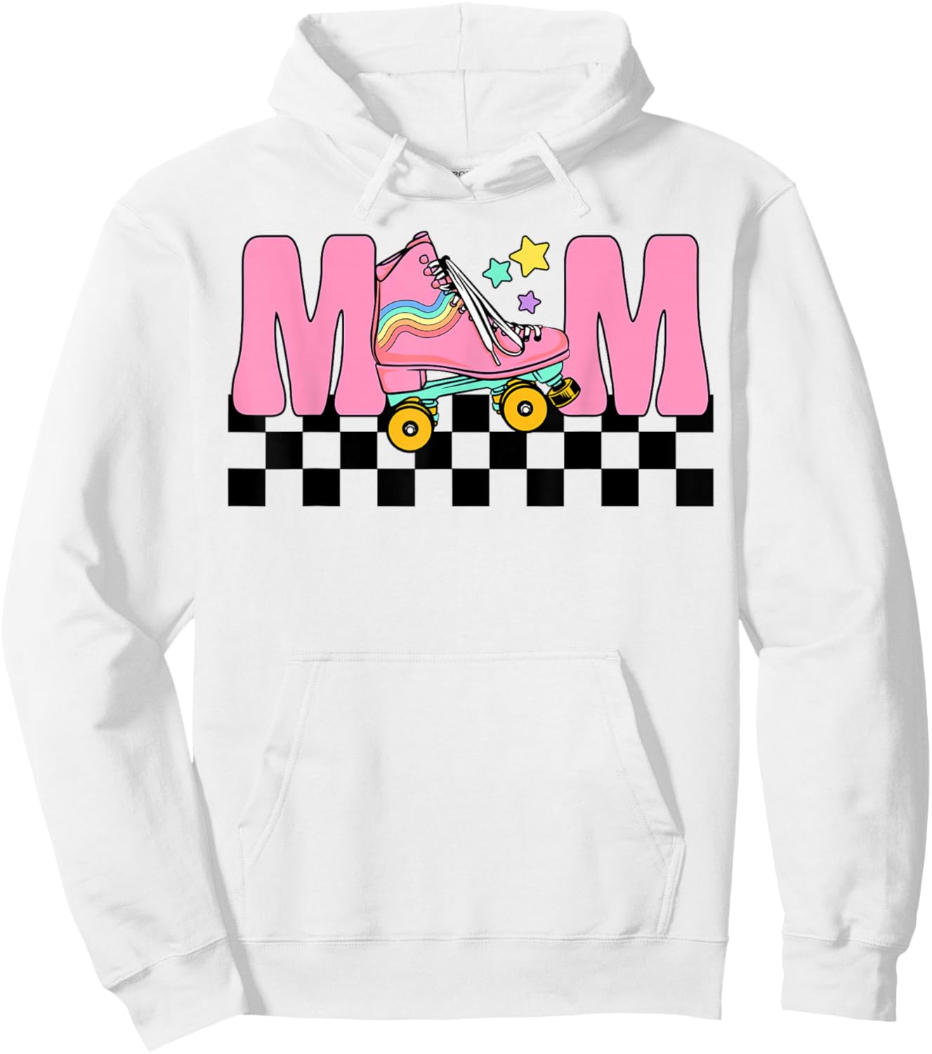Mom Rolling Into Birthday Roller Skating Family Matching Hoodie - Hoodie | White