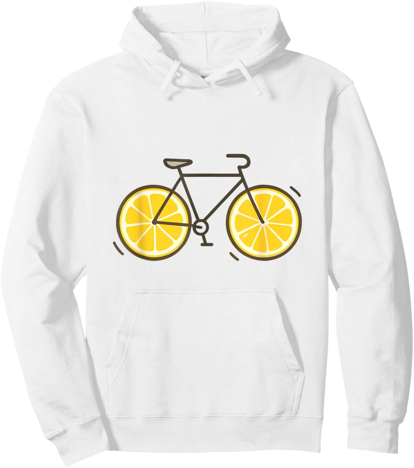 Lustiges Fahrrad Design mit Zitronenrädern Zitronenrad Hoodie - Hoodie | White