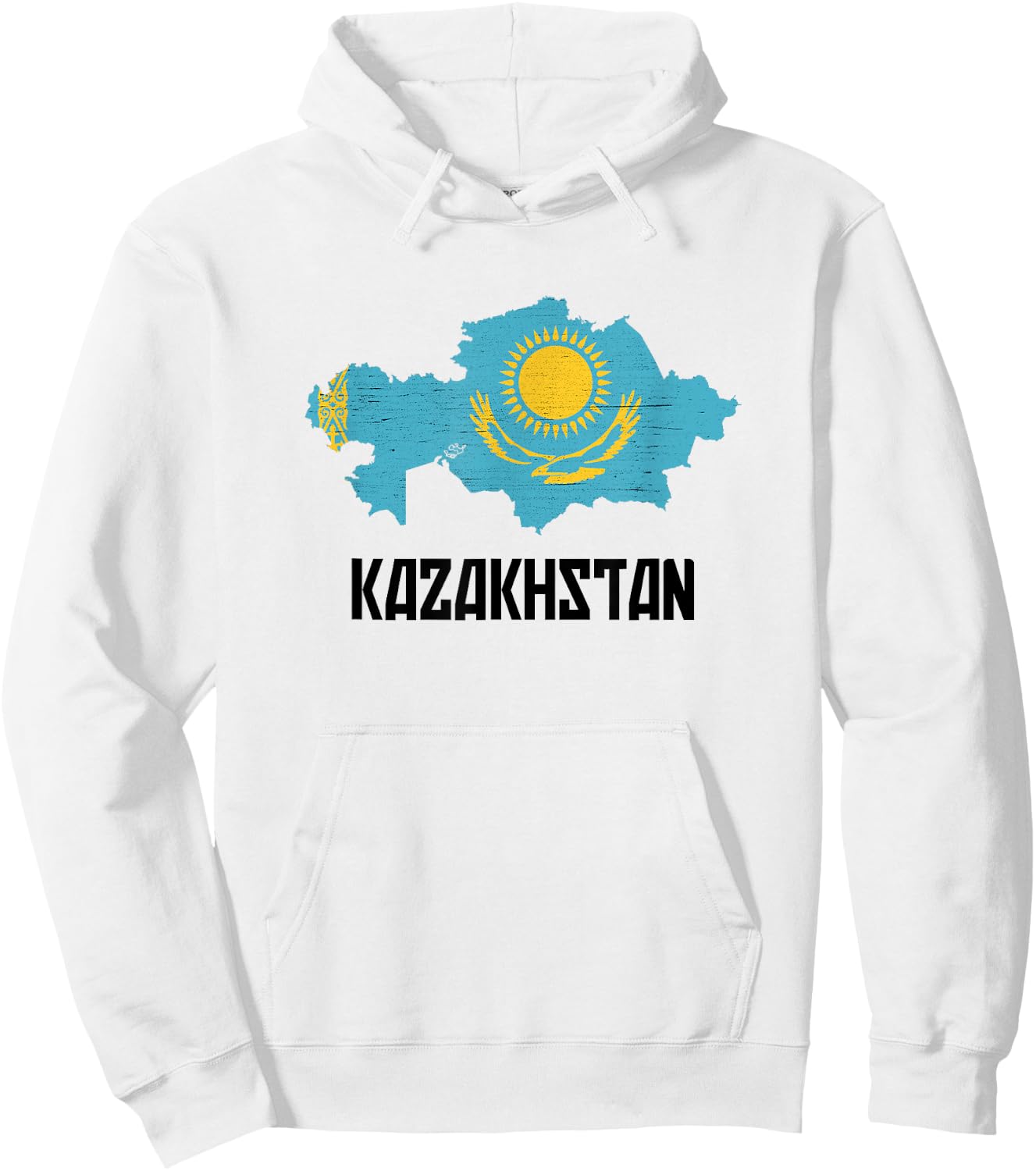 Republic of Kazakhstan Flag Hoodie - Hoodie | White