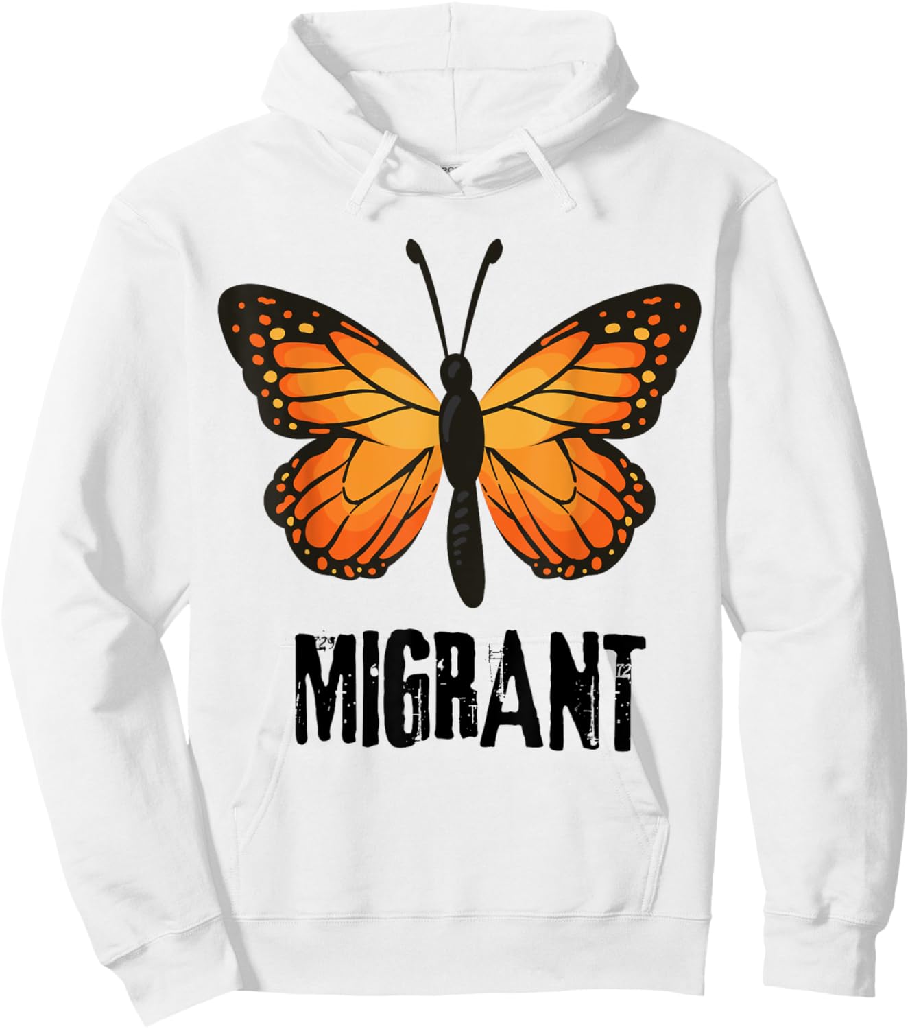 Migrant Monarchs Cute Entomology Butterflies Lover Hoodie - Hoodie | White