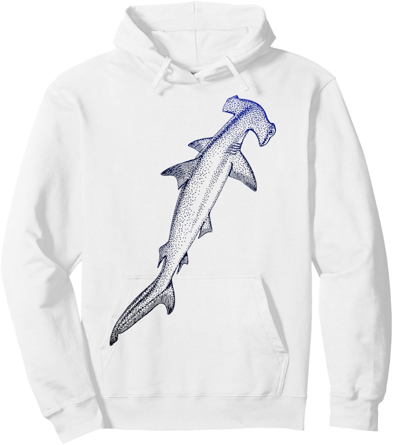 Beautiful Nautical Hammerhead Shark Lovers Hoodie - Hoodie | White