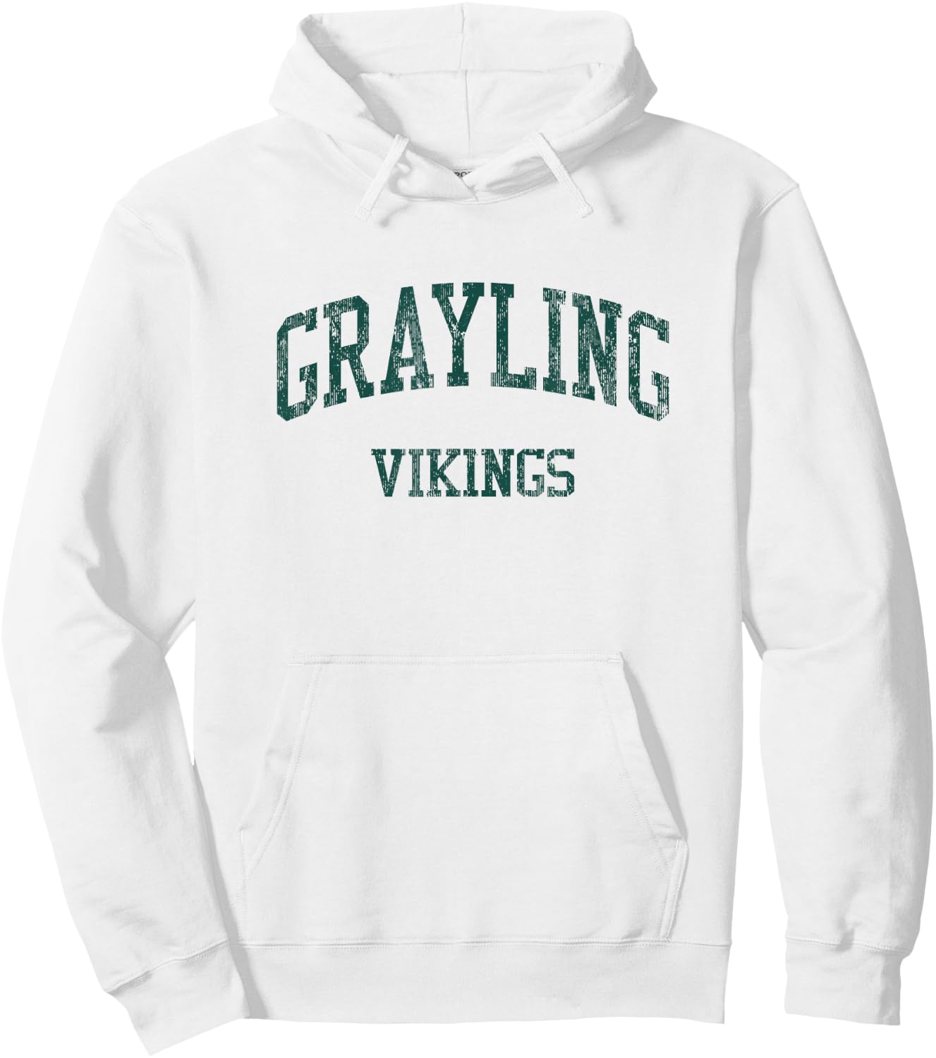 Grayling High School HS Grayling MI Vintage Sports Hoodie - Hoodie | White