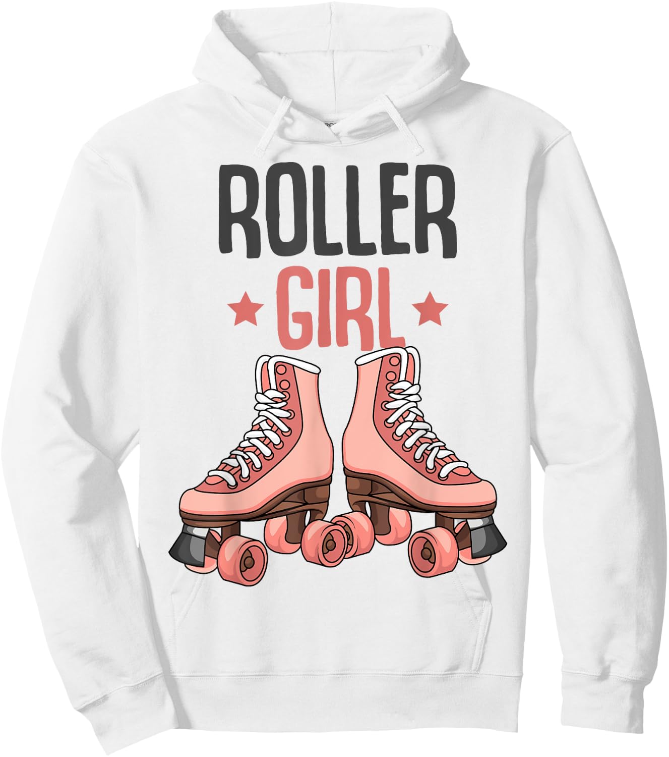 Roller Girl Roller Skates Skating Funny Girl Hoodie - Hoodie | White