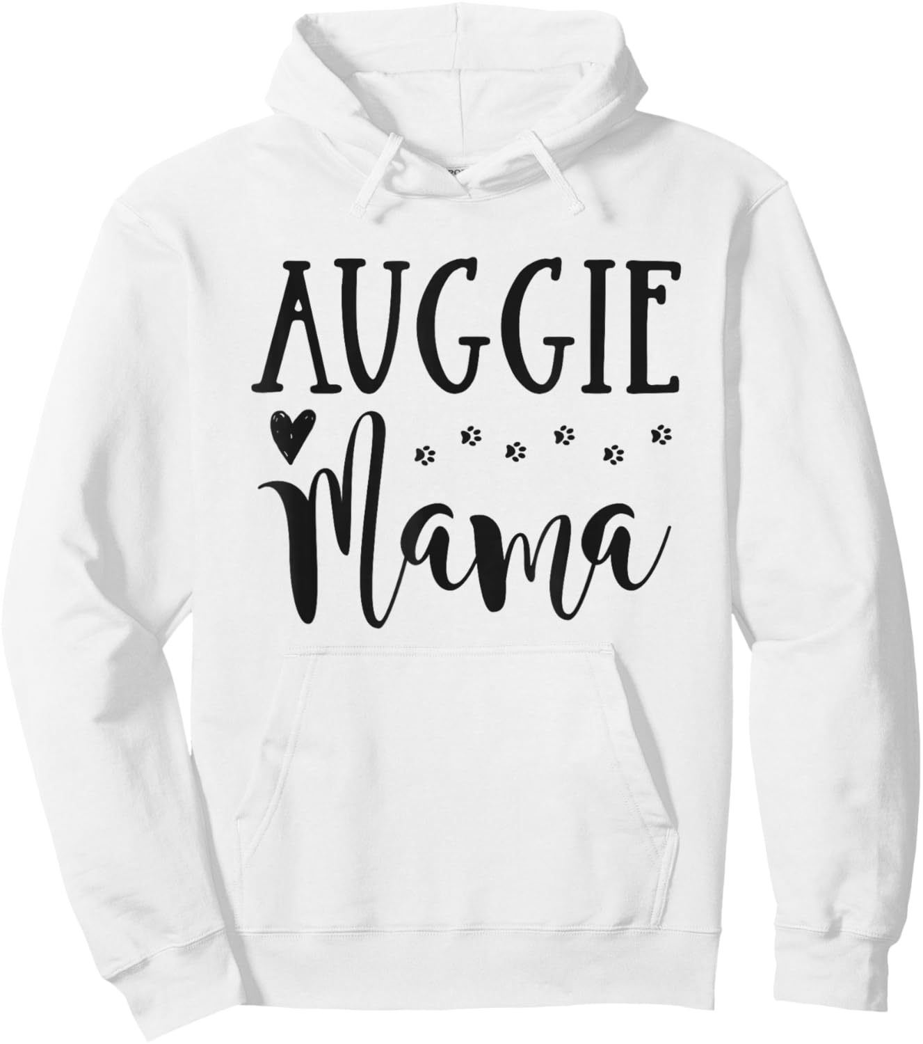Auggie Dog Mom - Cute Auggie Mama Hoodie - Hoodie | White