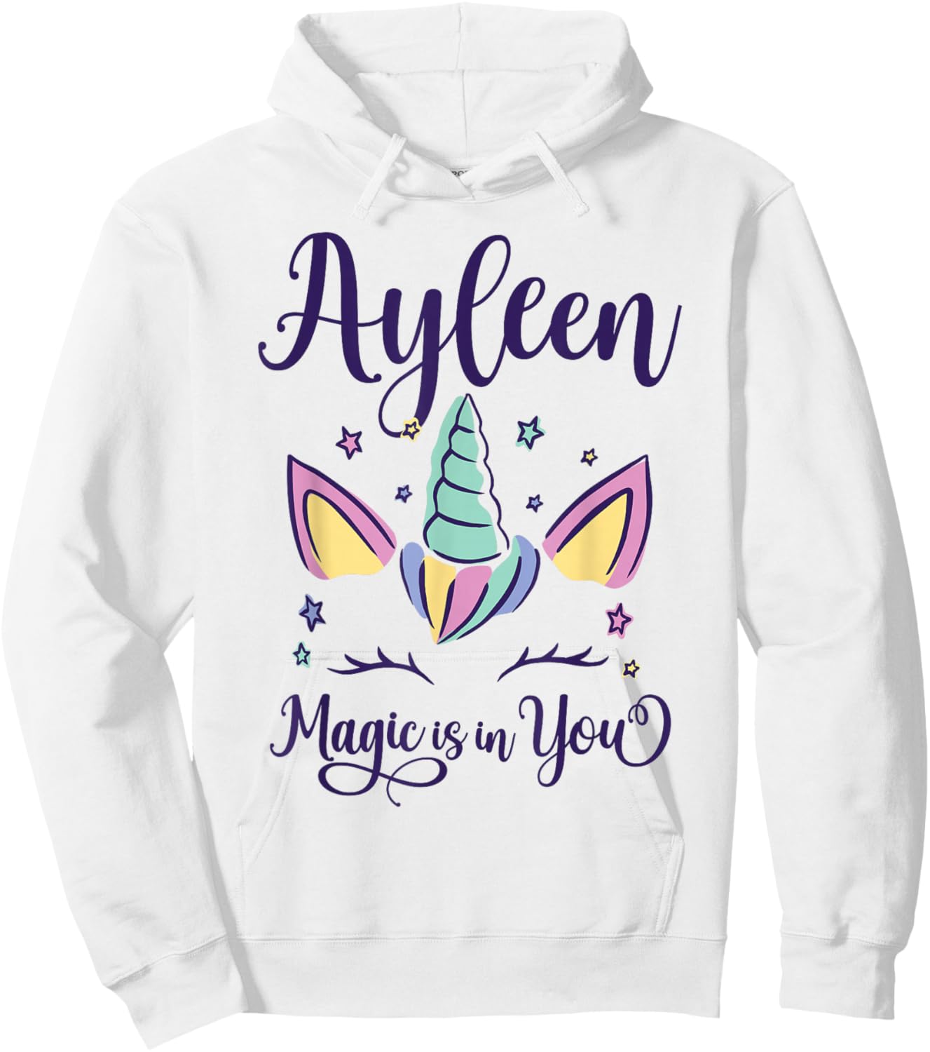 First Name Ayleen Personalized I Love Ayleen Hoodie - Hoodie | White