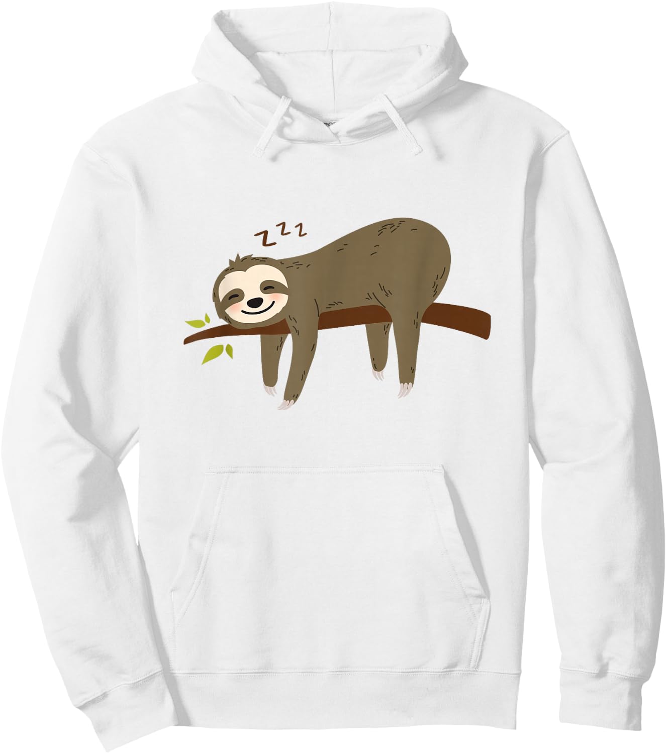 Funny Cute Pajama Sleeping Pjs Men Women Sleep Pajamas Sloth Hoodie - Hoodie | White