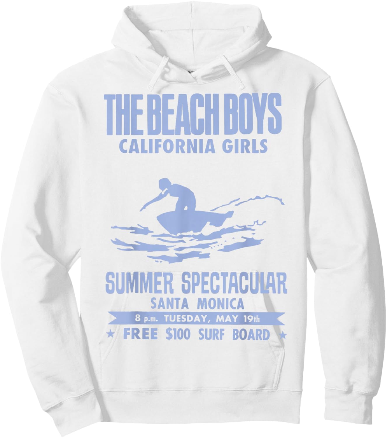 Official Beach Boys California Girls White Small Hoodie - Hoodie | White