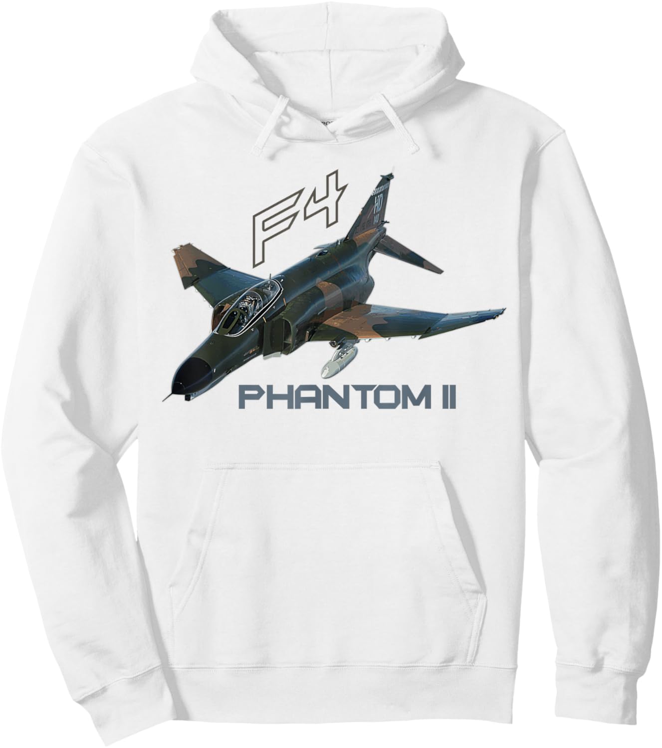 F-4 Phantom US Military Jet Interceptor Aircraft Hoodie - Hoodie | White