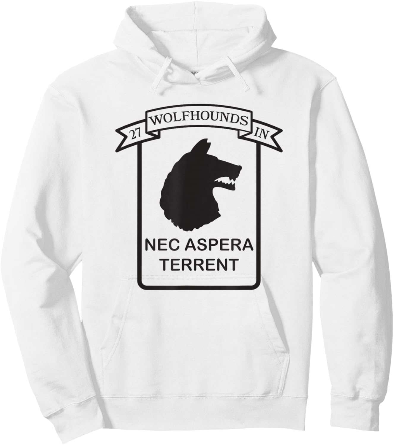 27th Infantry Regiment 25th Infantry Division Wolfhounds Hoodie - Hoodie | White