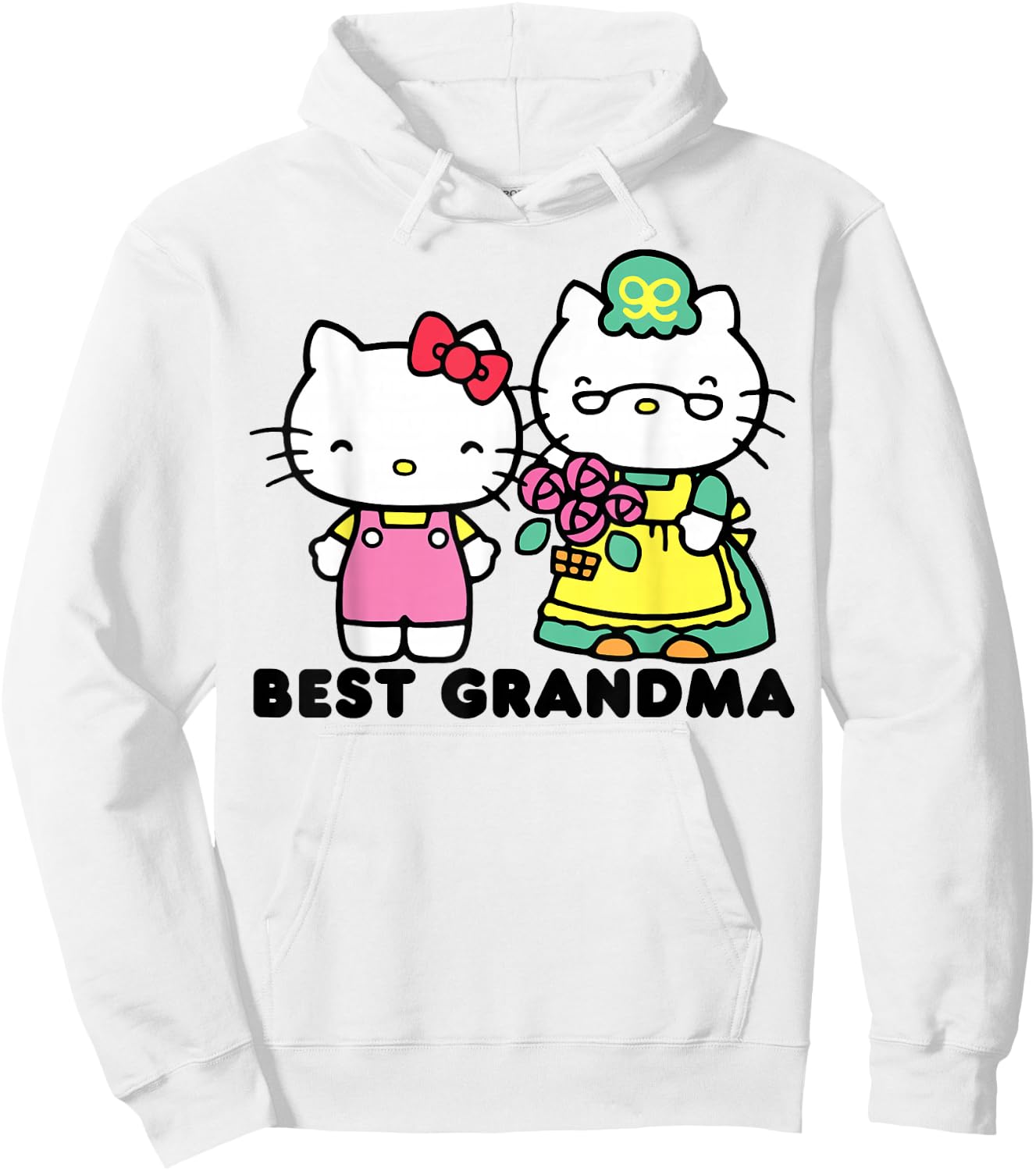 Hello Kitty Best Grandma Hoodie - Hoodie | White