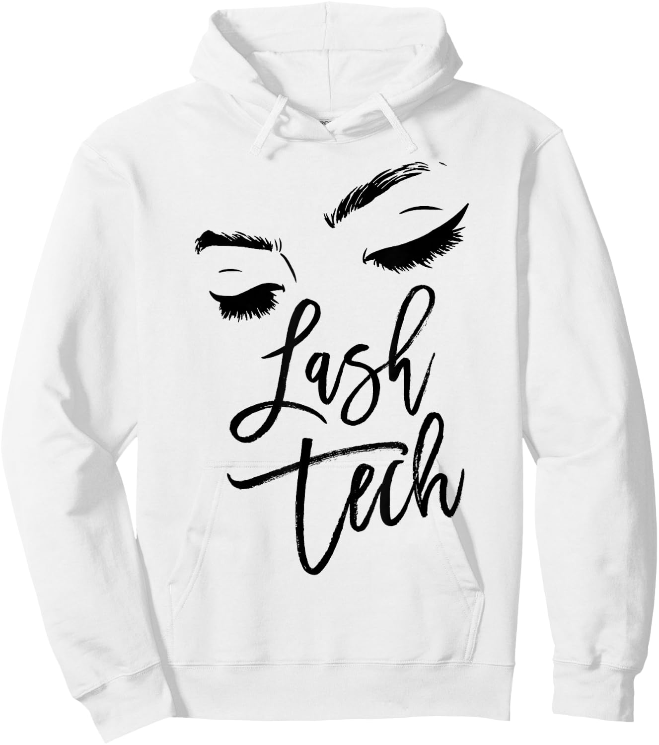 Lash Technician Gift - Cosmetologist Lash Tech women Eyelash Hoodie - Hoodie | White