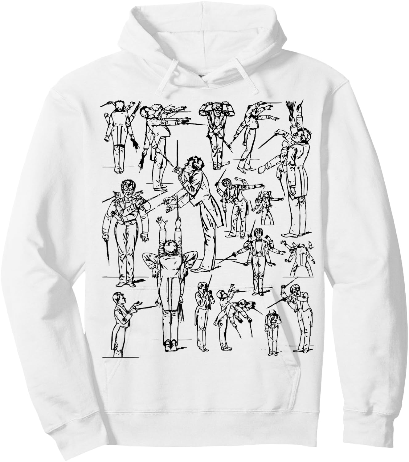 Gustav Mahler conducting a symphony Classical Musician Hoodie - Hoodie | White