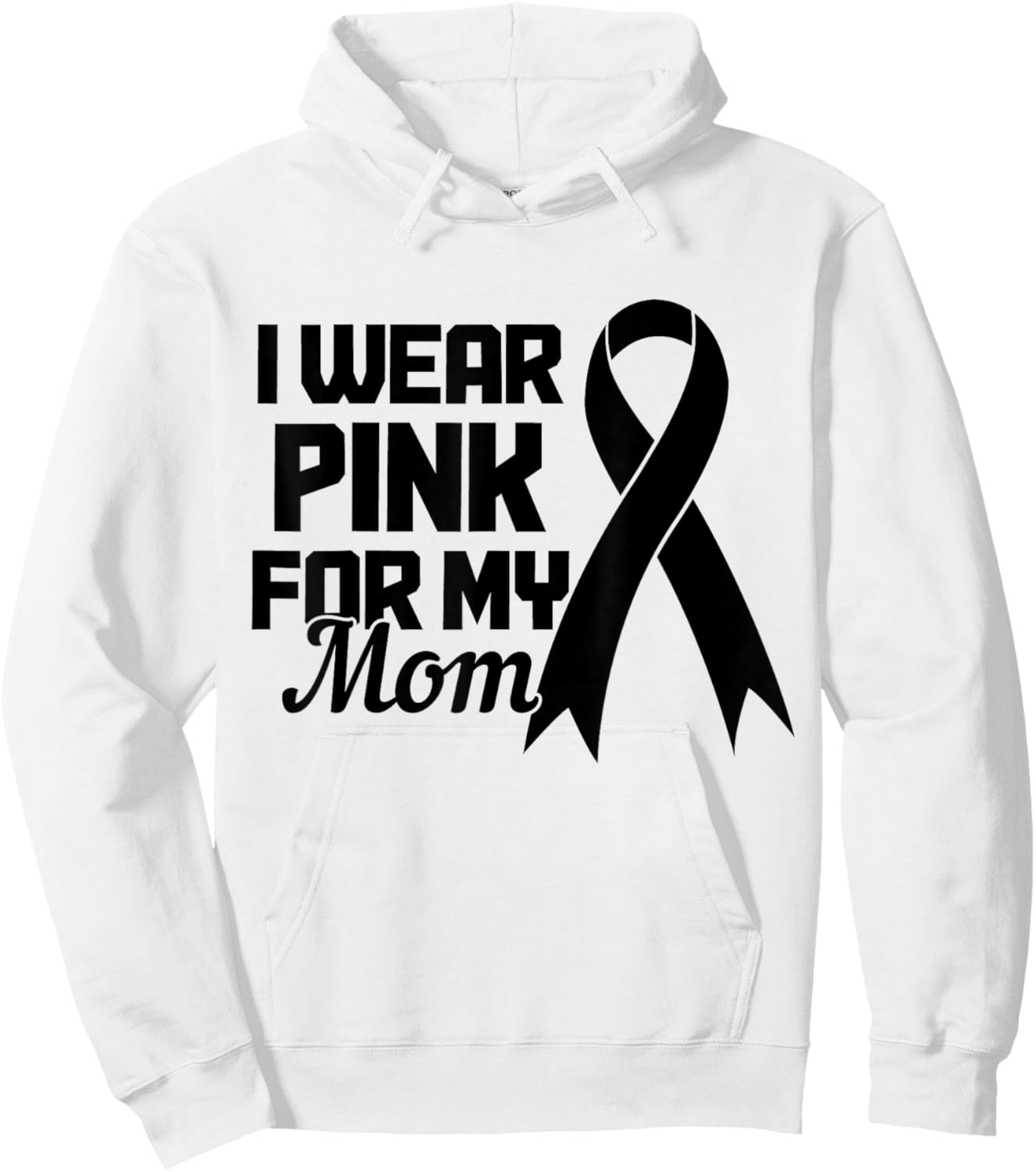 Breast Cancer Awareness Month October Pink Ribbon Support Hoodie - Hoodie | White